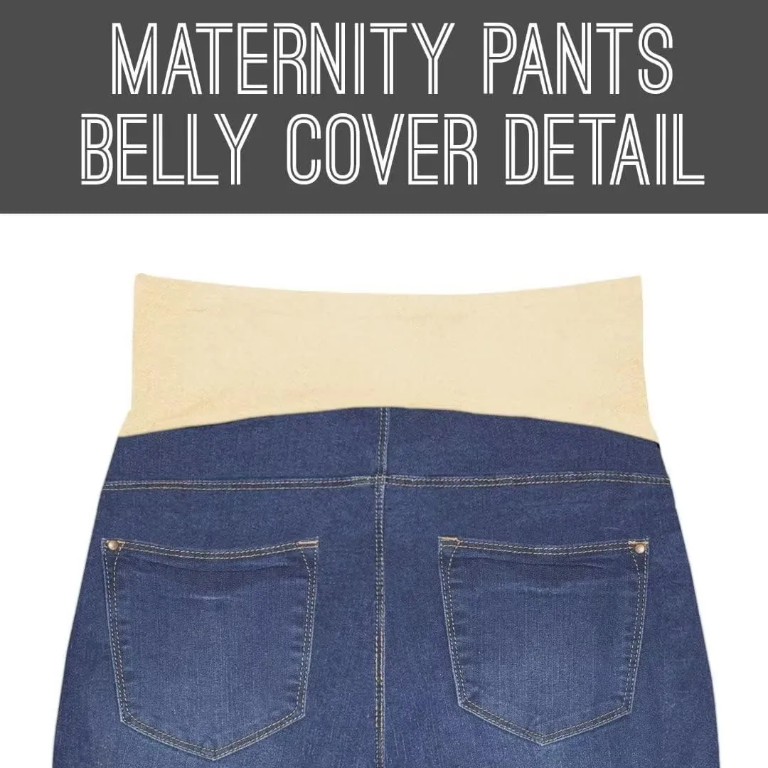 Hybrid & Company Women Super Comfy Stretch Maternity Bermuda