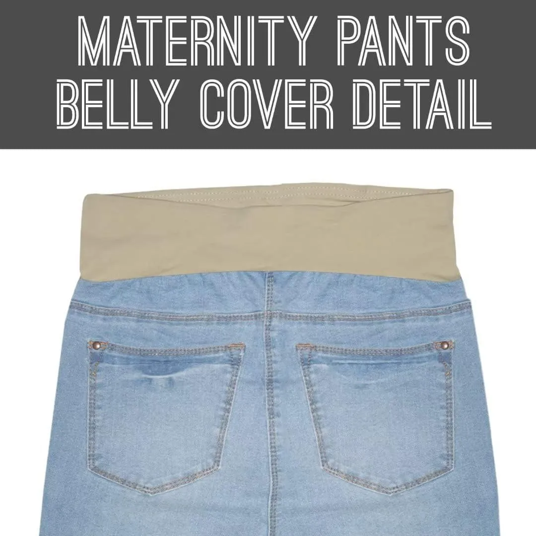Hybrid & Company Women Super Comfy Stretch Maternity Bermuda