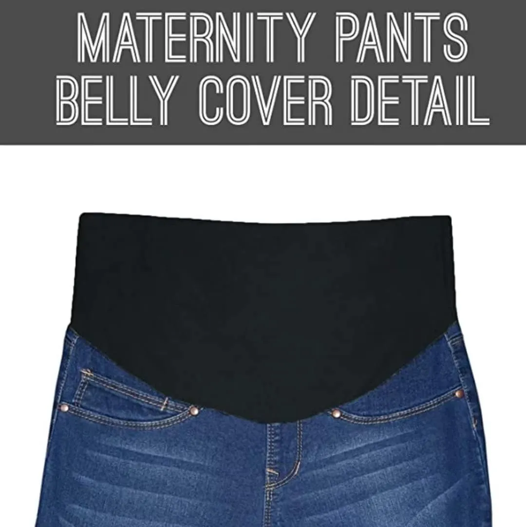Hybrid & Company Women Super Comfy Stretch Maternity Bermuda