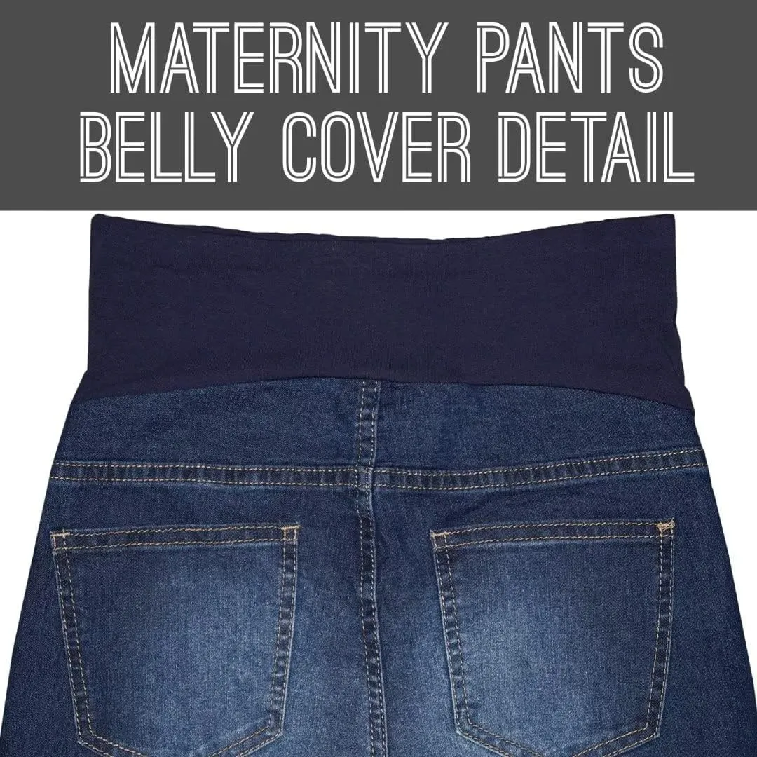 Hybrid & Company Women Super Comfy Stretch Maternity Bermuda