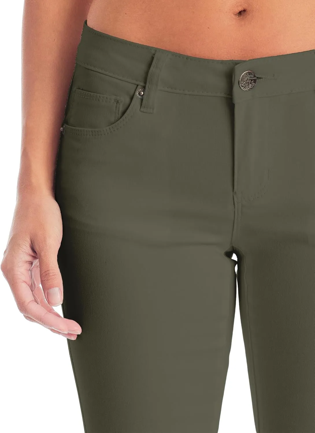Hybrid & Company Womens Ultra Comfy Butt Lift Stretch Bermuda City Shorts