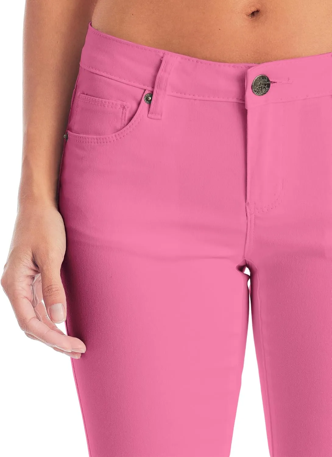 Hybrid & Company Womens Ultra Comfy Butt Lift Stretch Bermuda City Shorts