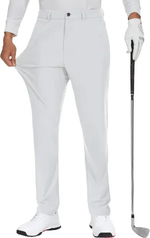 JWM Men's Golf Dress Pant Stretch - 30" Work Business Casual Comfy Trousers