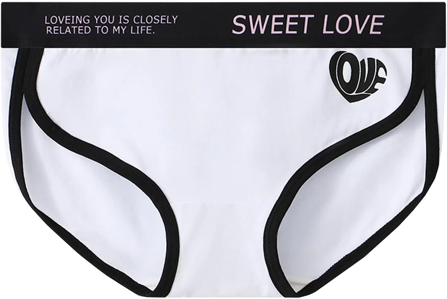 Ladies' Mid Waist Comfortable Underwear Cotton Soft Breathable Trendy Panty Stretch Sport Sexy No Show Ladies Briefs