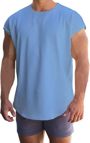 LCMTWX Mens Tank Top Tank Tops 2024 Fit Plus Size Muscle V Neck Sleeveless Tank Hipster Tank Top T-Shirts For Men Mens Tank