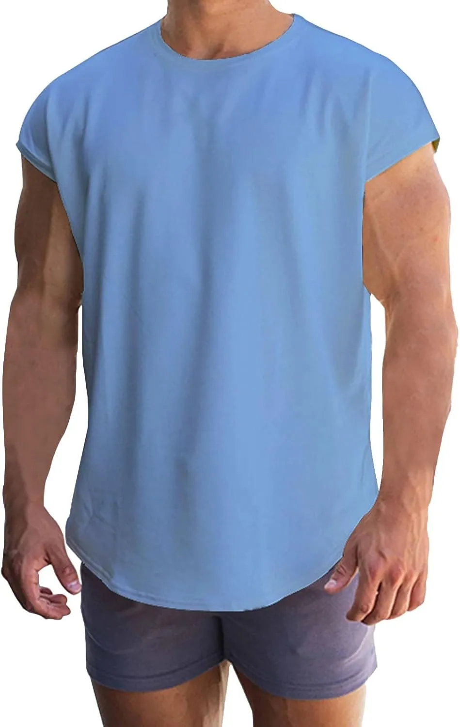 LCMTWX Mens Tank Top Tank Tops 2024 Fit Plus Size Muscle V Neck Sleeveless Tank Hipster Tank Top T-Shirts For Men Mens Tank