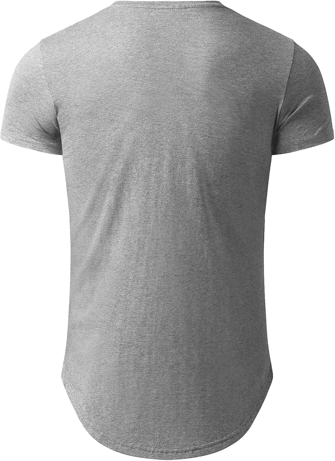 LETAOTAO Long Shirts for Men Hip Hop Shirts Longline Tie Dye Shirts Hipster Gym T Shirts Scallop Tee(Regular&Big and Tall)