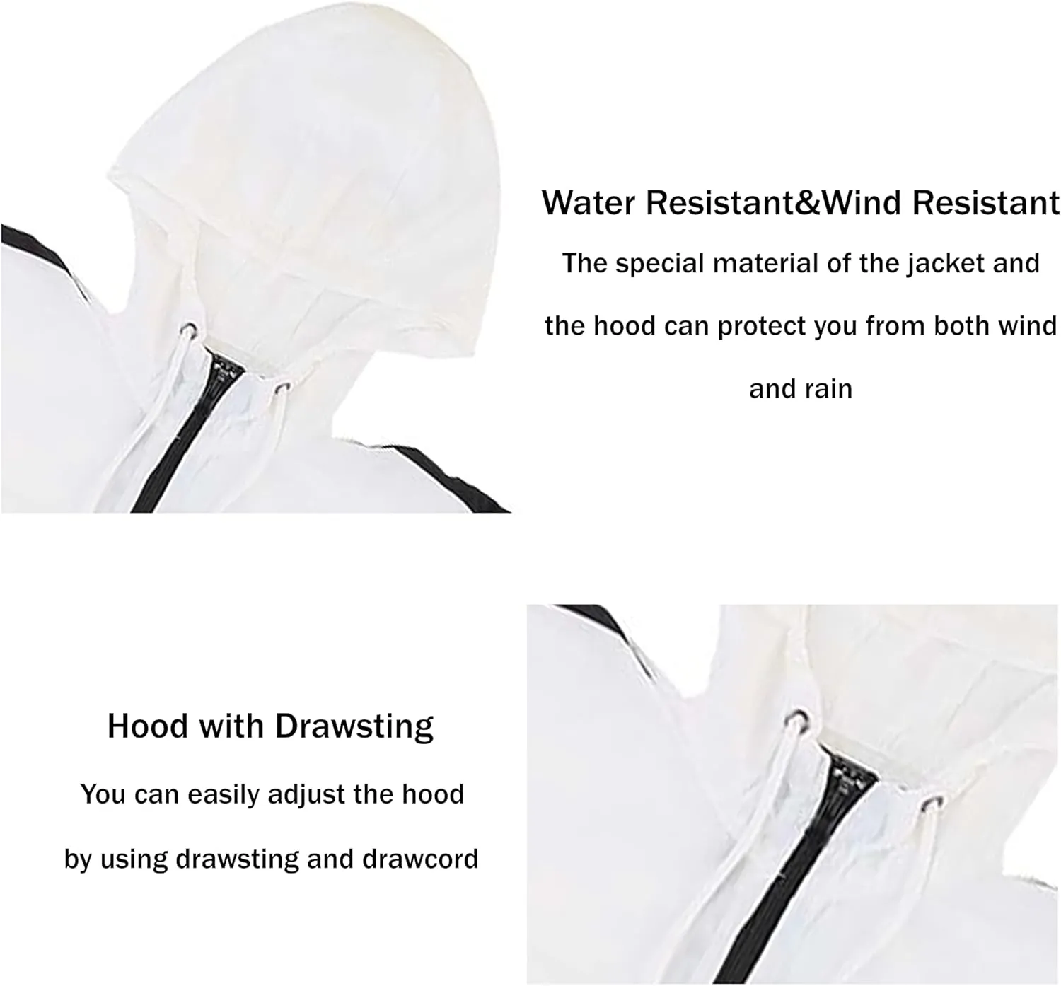 Lightweight Men's Windbreaker - Breathable Hooded Jacket for Outdoors & Commutes