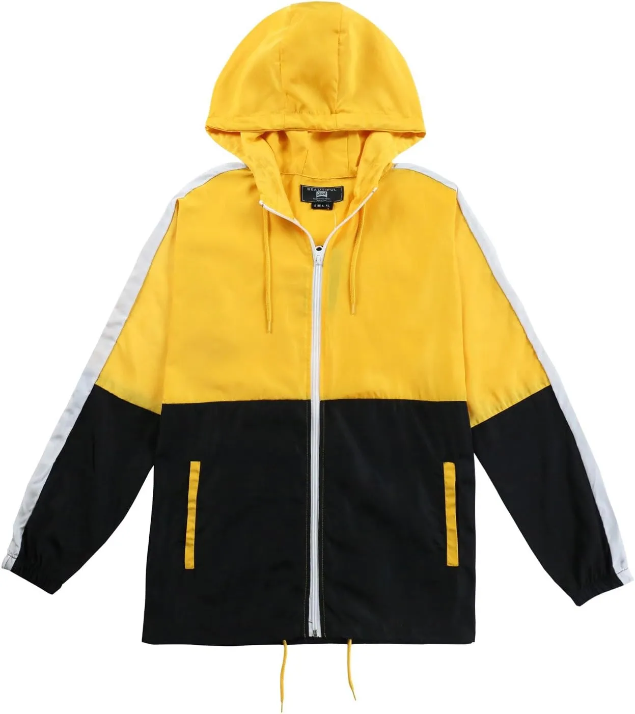 Lightweight Men's Windbreaker - Breathable Hooded Jacket for Outdoors & Commutes