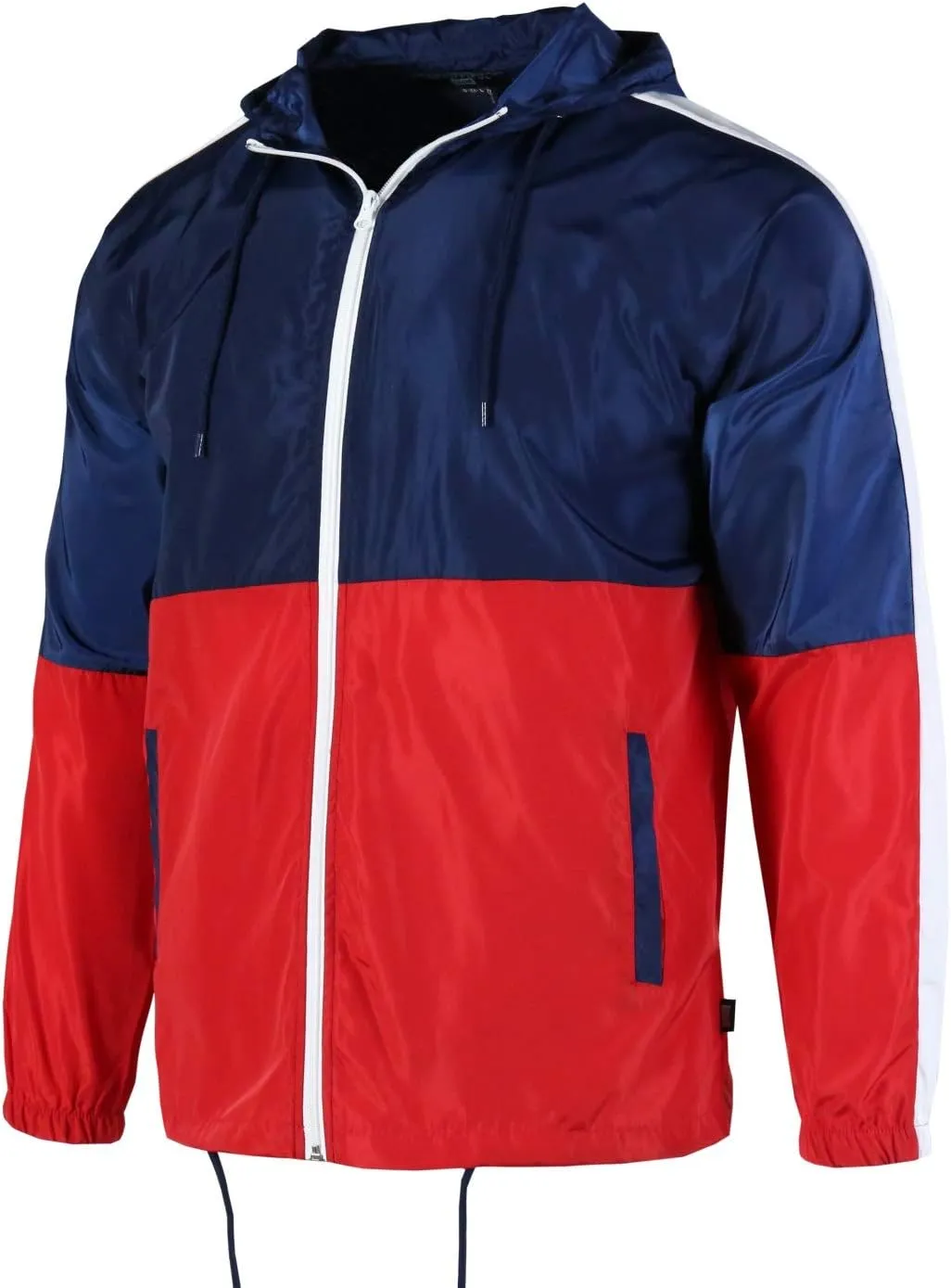 Lightweight Men's Windbreaker - Breathable Hooded Jacket for Outdoors & Commutes