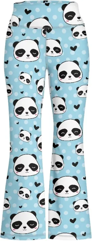 Loose Casual High Waist Leggings Girls Cute Soft Comfy Flare Yoga Pants Kids Comfy Stretchy Bell Bottom Trousers