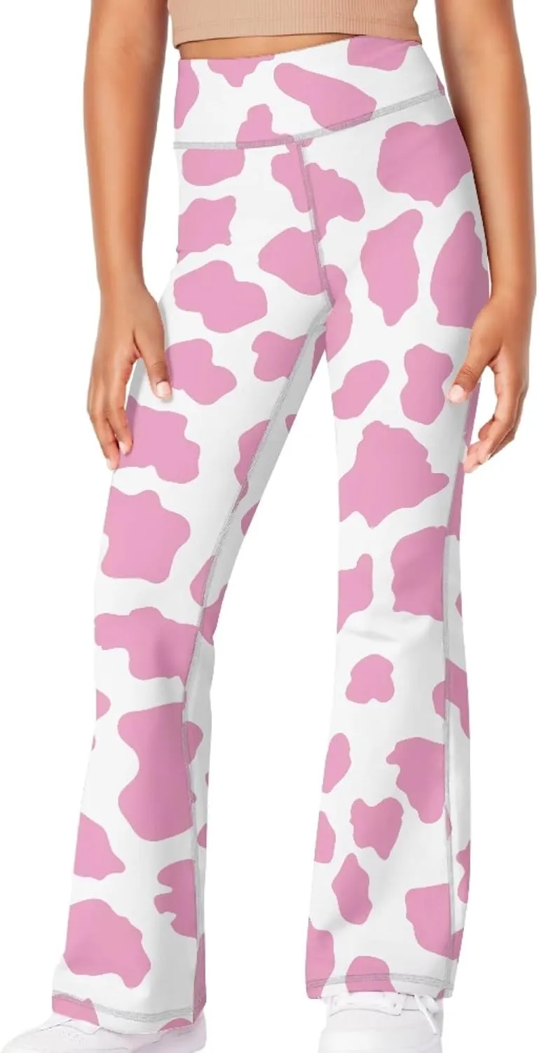 Loose Casual High Waist Leggings Girls Cute Soft Comfy Flare Yoga Pants Kids Comfy Stretchy Bell Bottom Trousers