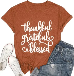 Mama Shirts for Women Thanksgiving Shirts Cute Mama Letter Graphic Tee Shirts Summer Casual Tops