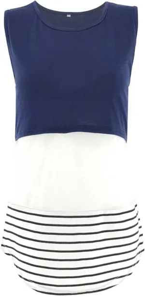 Maternity Nursing Top Patchwork Pregnant Shirts Comfy Soft Breastfeeding Blouse Casual Vest Comfy Pregnancy Pullover