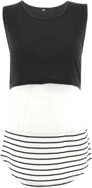 Maternity Nursing Top Patchwork Pregnant Shirts Comfy Soft Breastfeeding Blouse Casual Vest Comfy Pregnancy Pullover