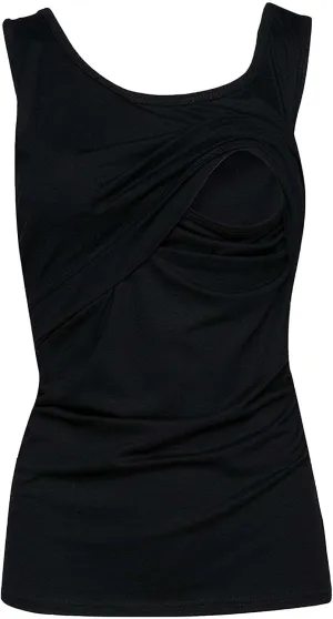 Maternity Nursing Top Solid Pregnant T-Shirts Comfy Soft Breastfeeding Blouse Comfy Vest Casual Pregnancy Pullover