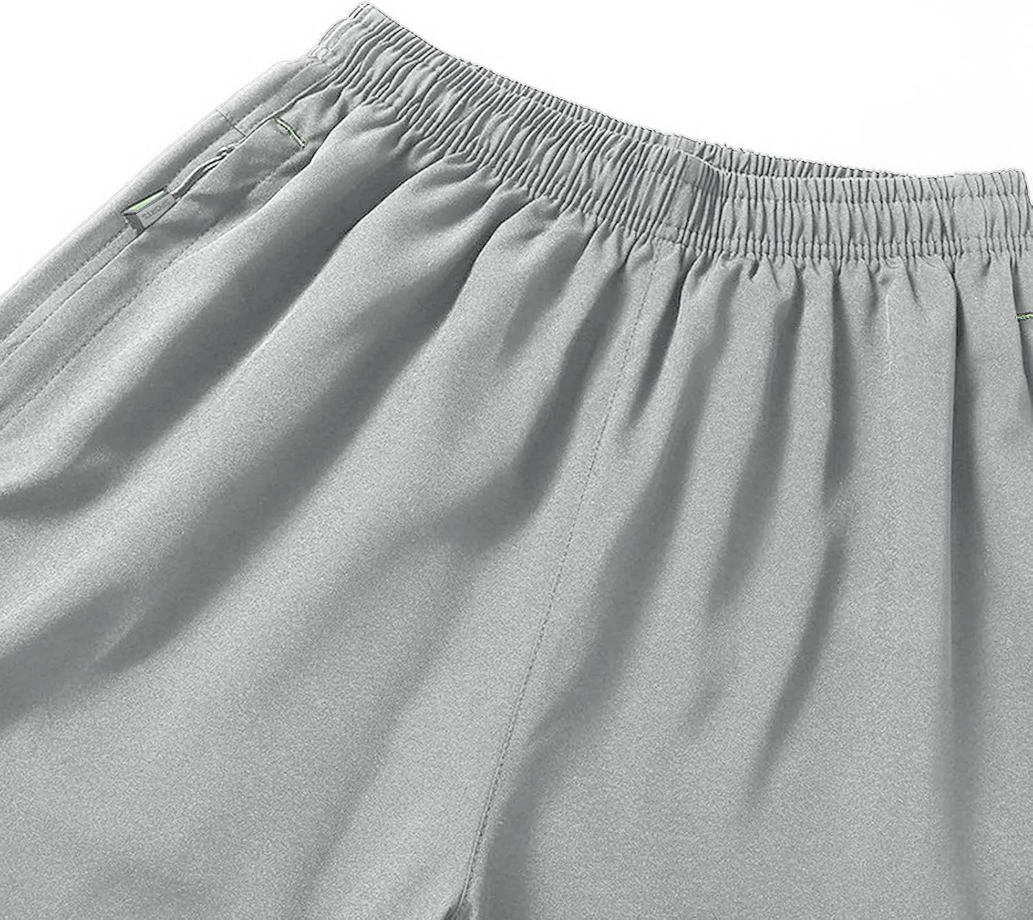 Men Big and Tall Capri Pants 3/4 Below Knee Long Shorts Elastic Waist Jogging Gym Beach Cropped Pants with Pockets