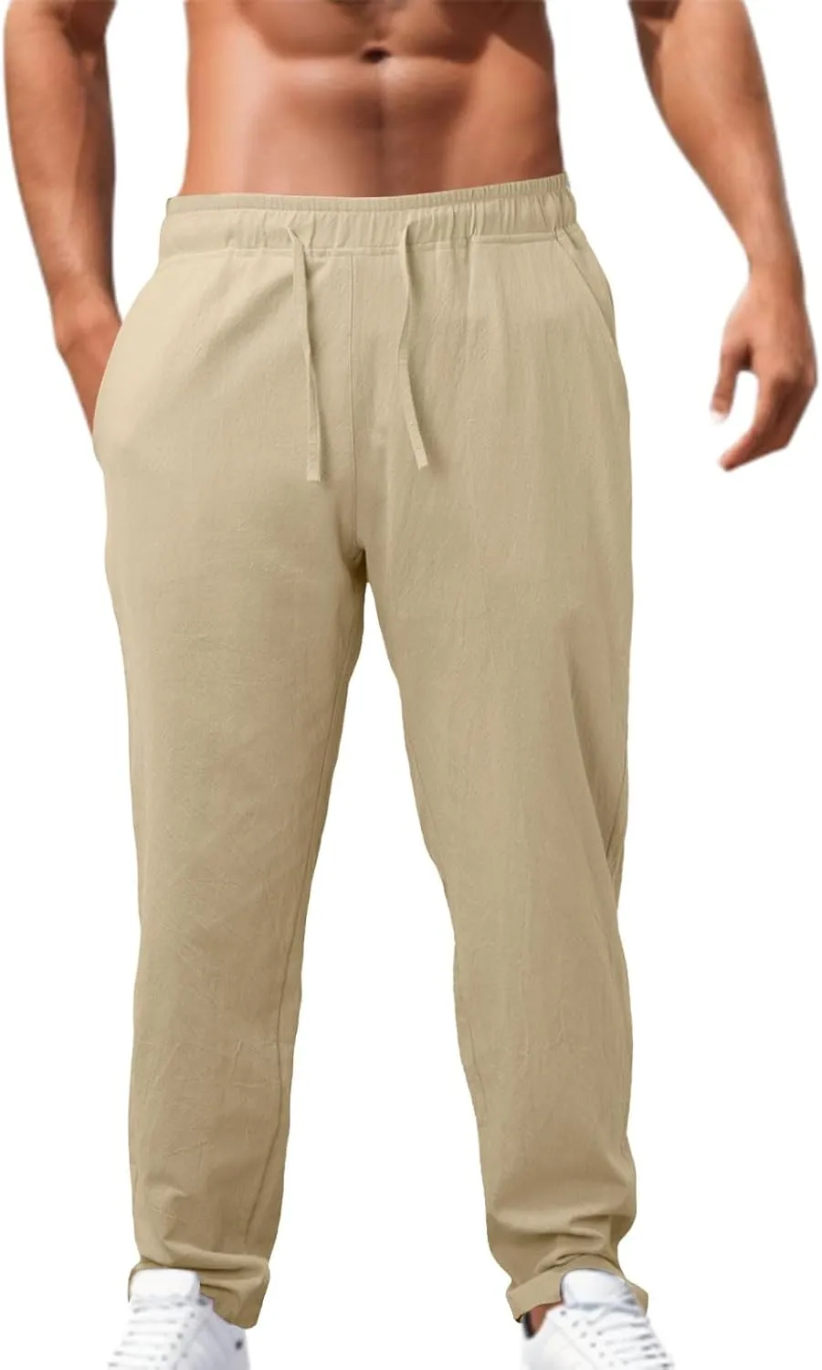 Men Cargo Combat Pants Casual Cotton Stretch Pant Cuffed Sweatpant Joggers Loose Fit Sports Gym Jogger Bottoms