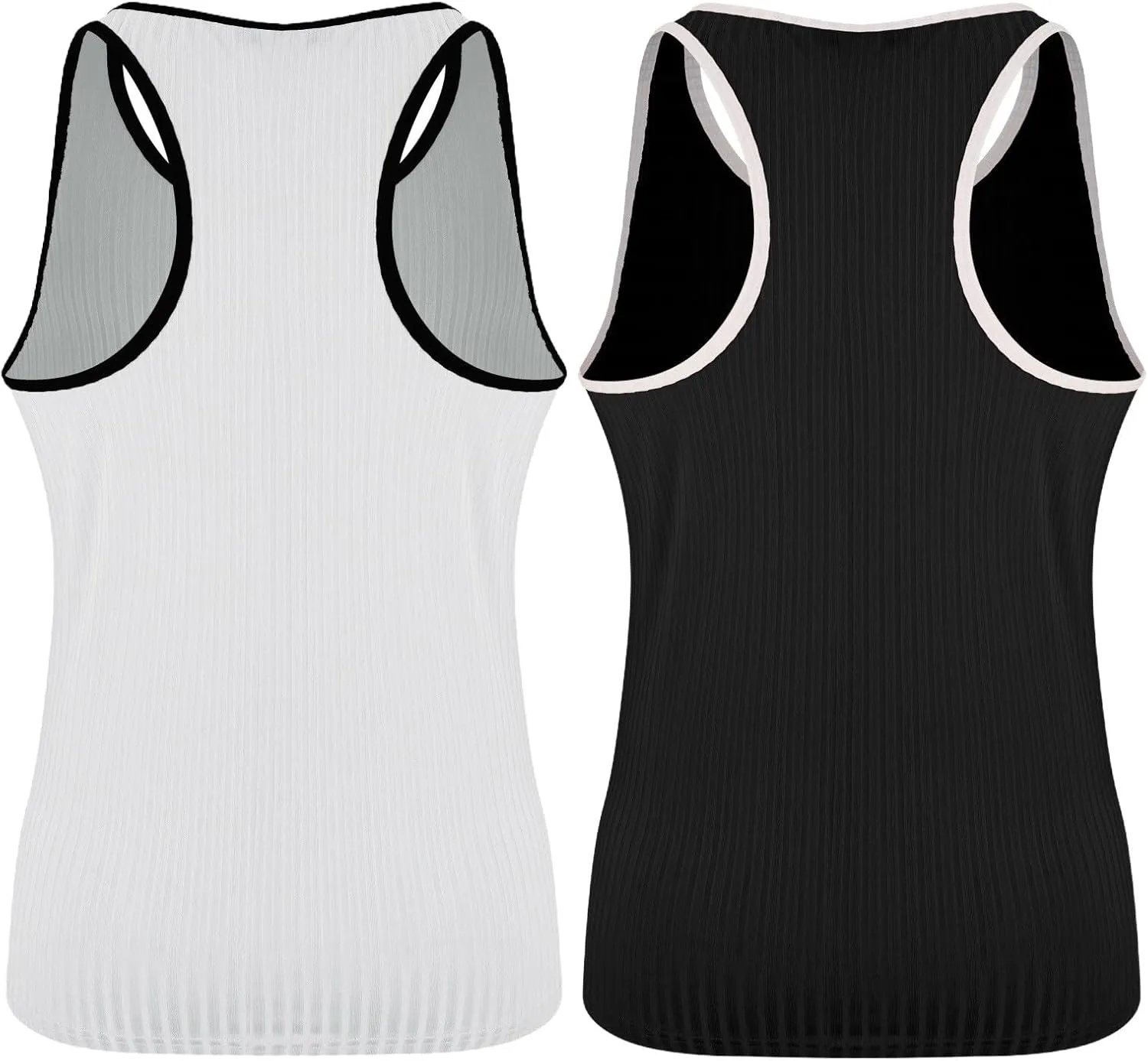 Men's 2 Pack Muscle Tank Tops 2025 Sleeveless Crewneck Solid Casual Tshirts Moisture Wicking Stretch Sport Undershirt