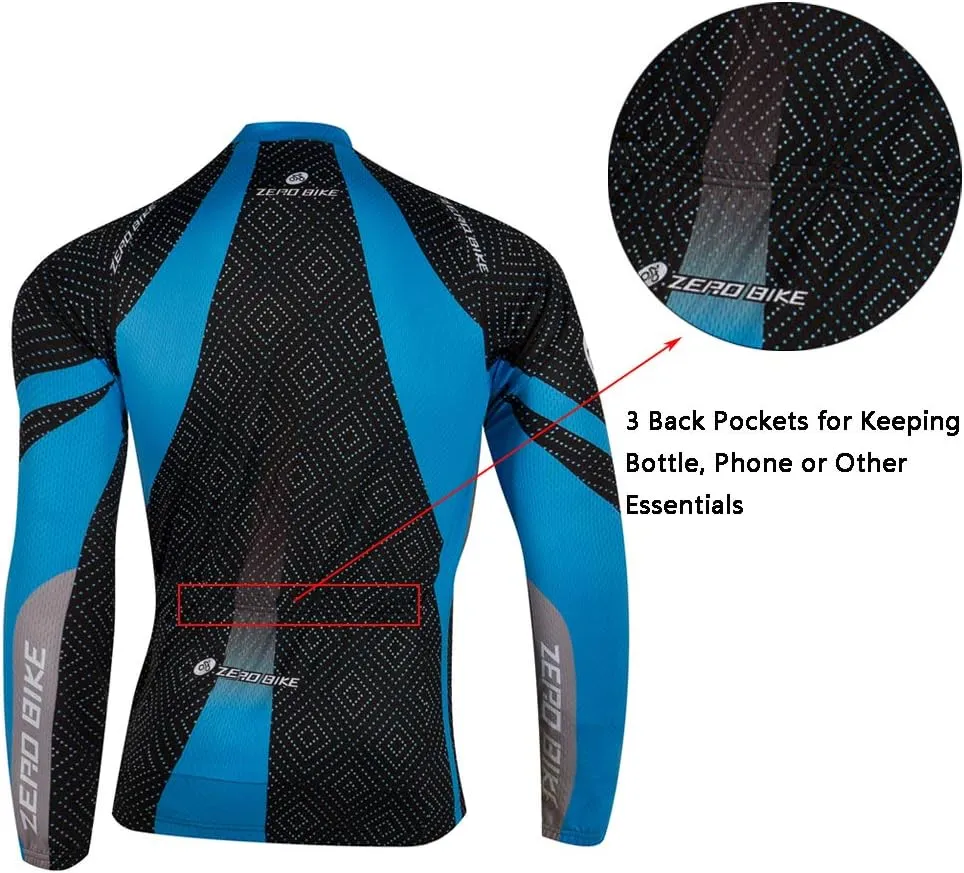 Men's Breathable Long Sleeve Cycling Jersey Fast Drying Mesh Cycling Cloting Road Mountain Biking Breathable Vest