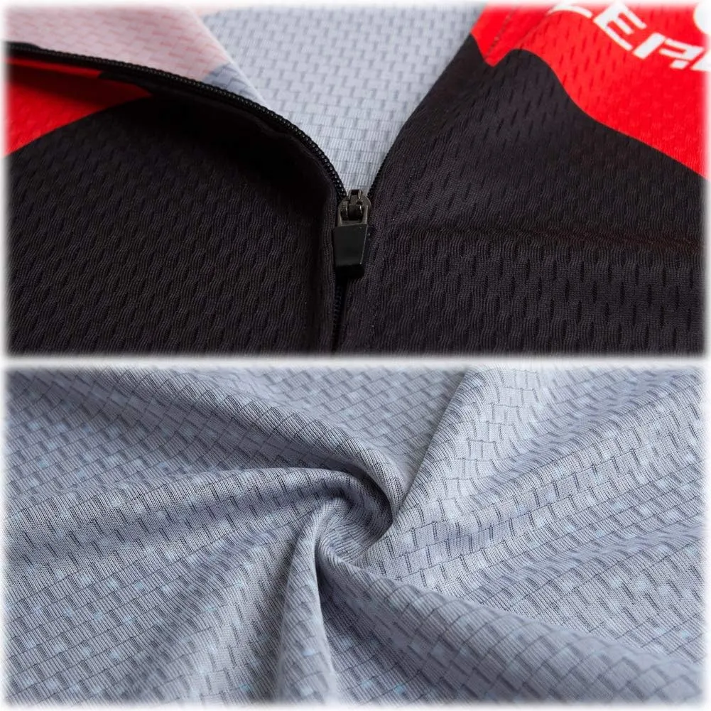 Men's Breathable Long Sleeve Cycling Jersey Fast Drying Mesh Cycling Cloting Road Mountain Biking Breathable Vest