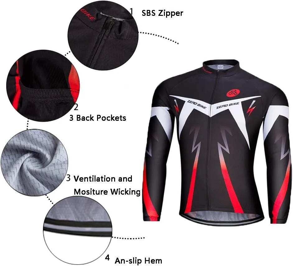 Men's Breathable Long Sleeve Cycling Jersey Fast Drying Mesh Cycling Cloting Road Mountain Biking Breathable Vest