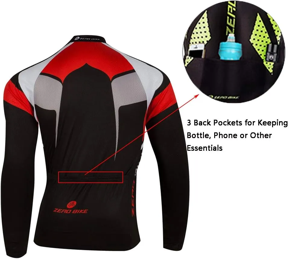 Men's Breathable Long Sleeve Cycling Jersey Fast Drying Mesh Cycling Cloting Road Mountain Biking Breathable Vest