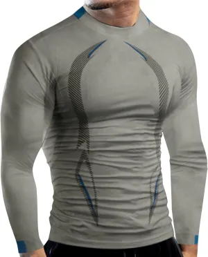 Men's Compression Shirts, Cool Dry Long Sleeve Compression Shirts for Men, Sports Workout T-Shirts Tops