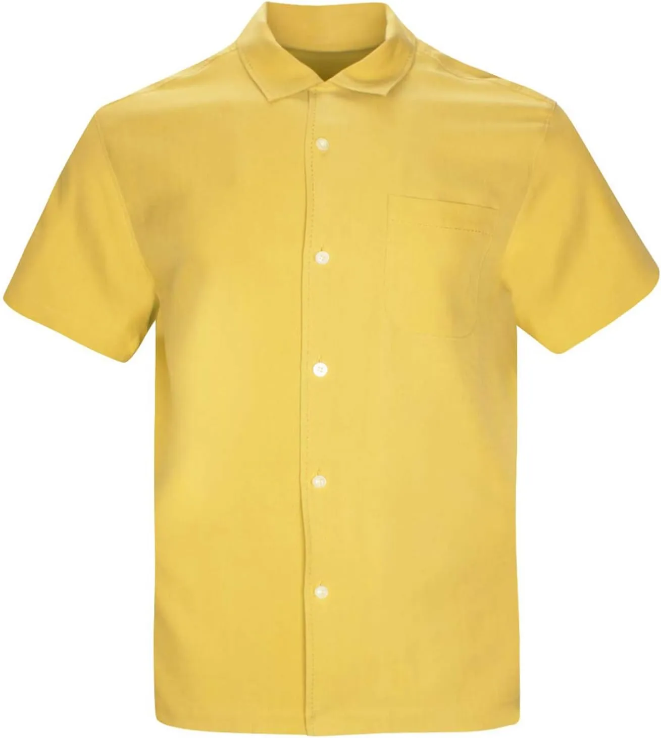 Mens Hawaiian Shirts Silk Botton Down Short Sleeve Shirts Tropical Casual Beach Shirt Camp Shirts