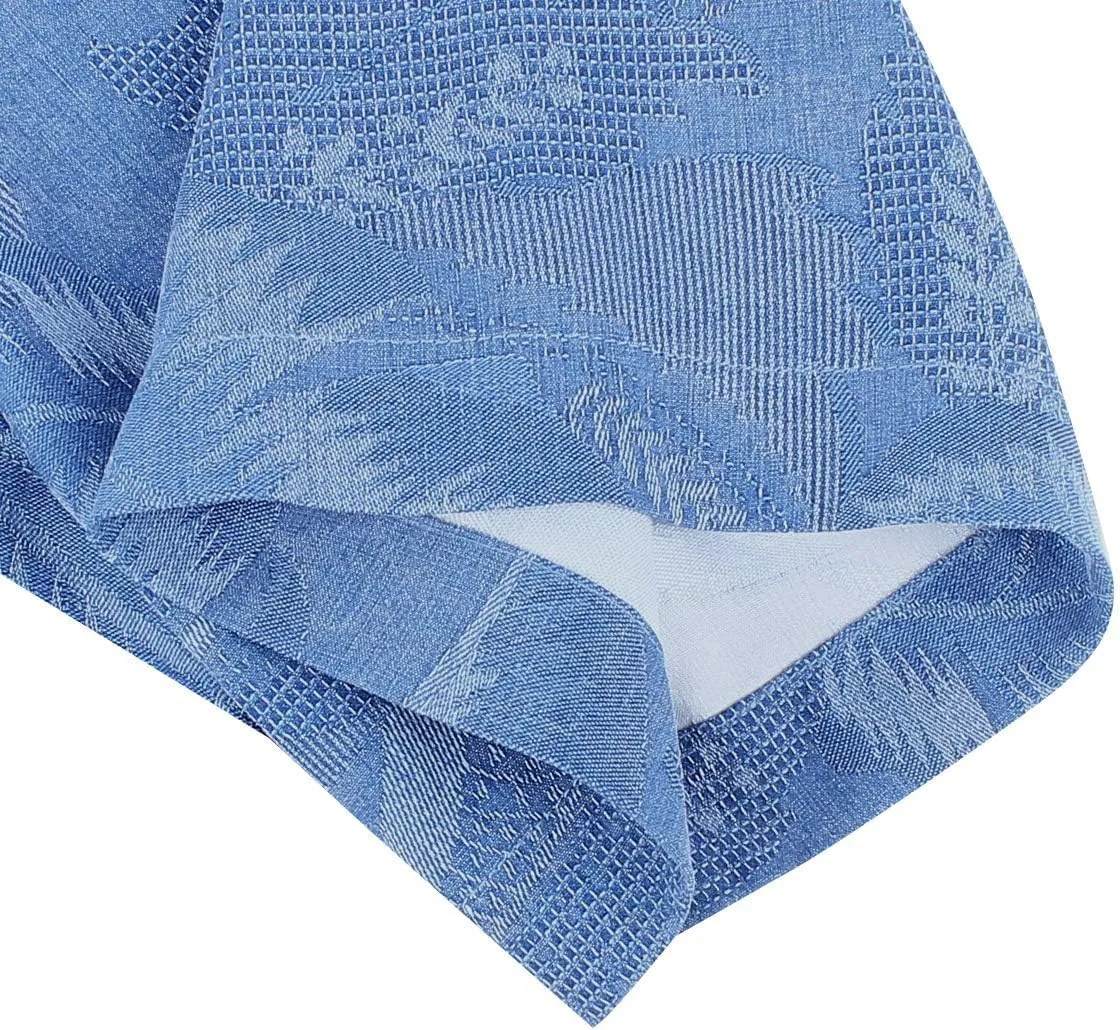 Mens Hawaiian Shirts Silk Botton Down Short Sleeve Shirts Tropical Casual Beach Shirt Camp Shirts