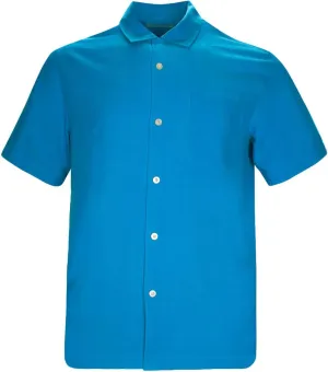 Mens Hawaiian Shirts Silk Botton Down Short Sleeve Shirts Tropical Casual Beach Shirt Camp Shirts