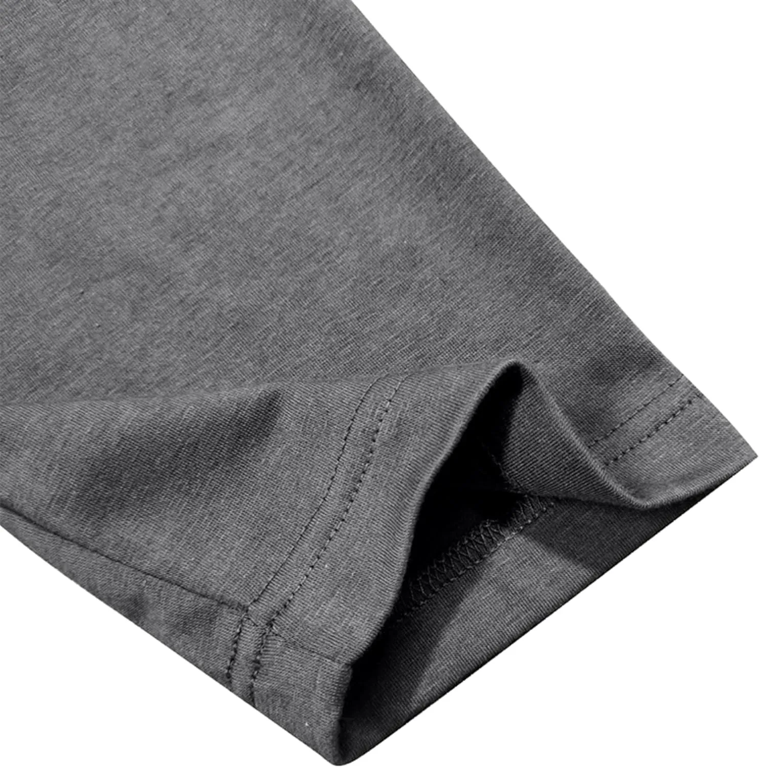 Men's Henley Shirts Classic Casual Basic Tee Shirts Long Sleeve Cotton Button T Shirts