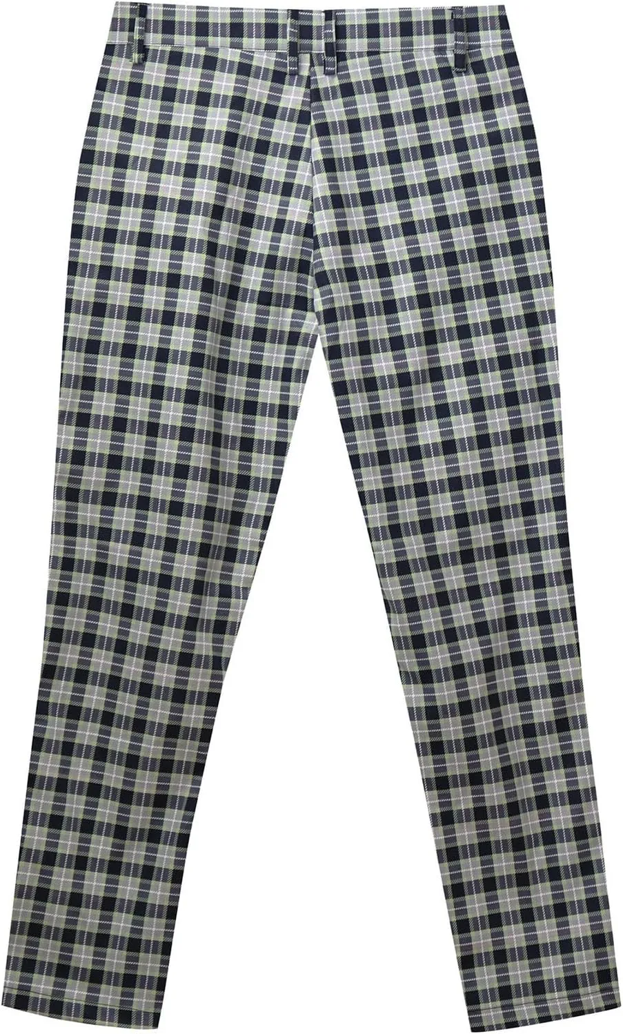 Mens Plaid Pants Skinny Dress Pants Slim Fit Business Slacks Casual Work Pants Comfy Suit Pants Comfy Golf Trousers