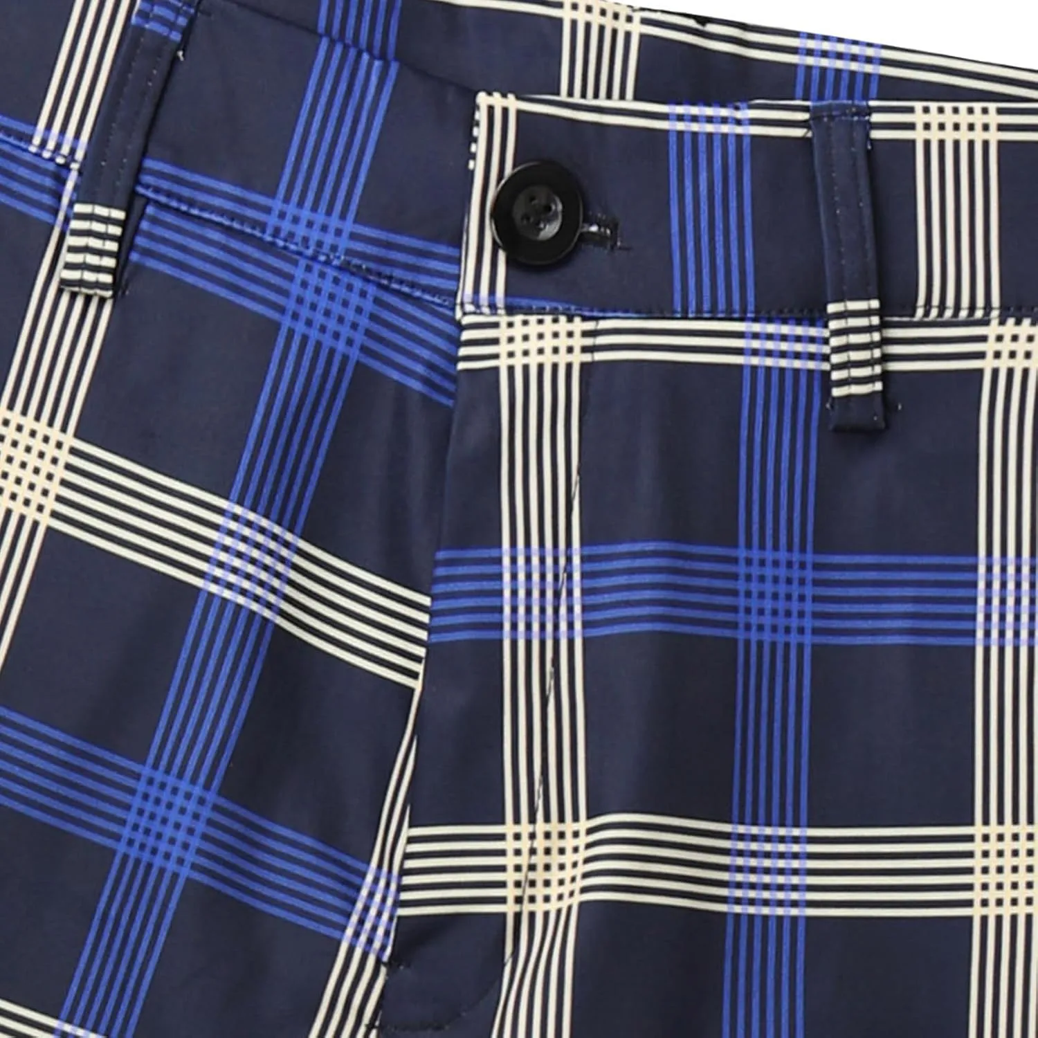 Mens Plaid Pants Skinny Dress Pants Slim Fit Business Slacks Casual Work Pants Comfy Suit Pants Comfy Golf Trousers