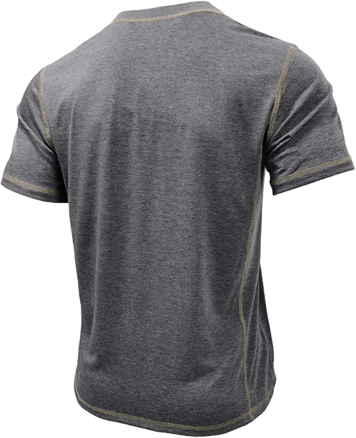 Mens Short Sleeve Shirts Casual Cotton Basic Henley Shirts Summer Lightweight T-Shirts