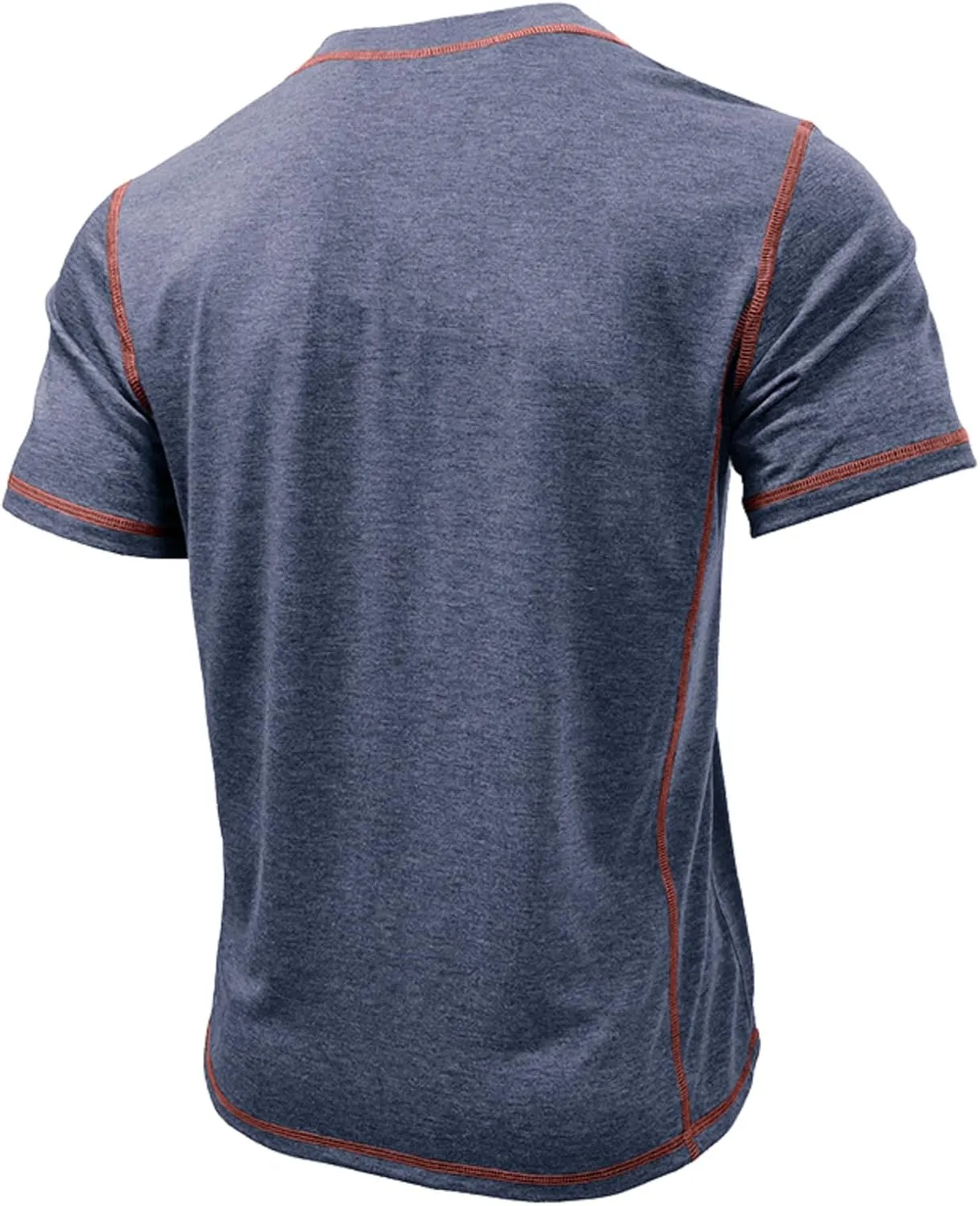 Mens Short Sleeve Shirts Casual Cotton Basic Henley Shirts Summer Lightweight T-Shirts