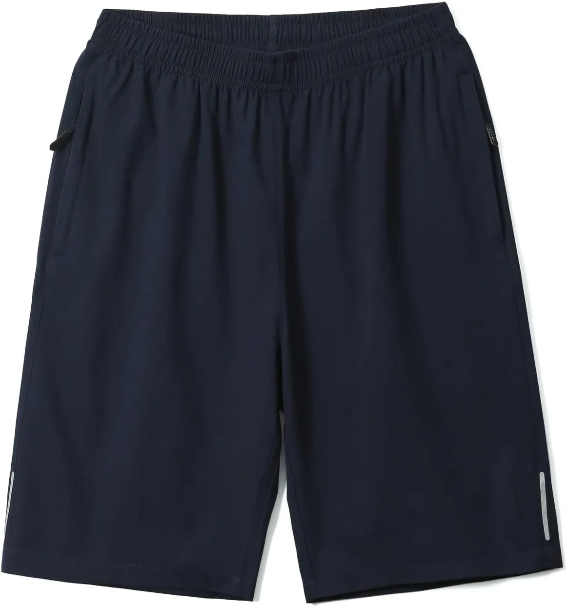 Mens Shorts Men's 5" Solid Running Shorts Quick Dry Athletic Workout Gym Sport Hiking Shorts with Zipper Pockets