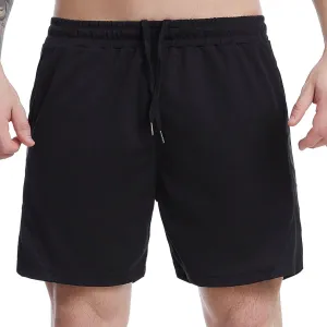 Mens Shorts Men's Patchwork Gym Workout Shorts Running Shorts Quick Dry Loose Training Shorts with Zipper Pockets