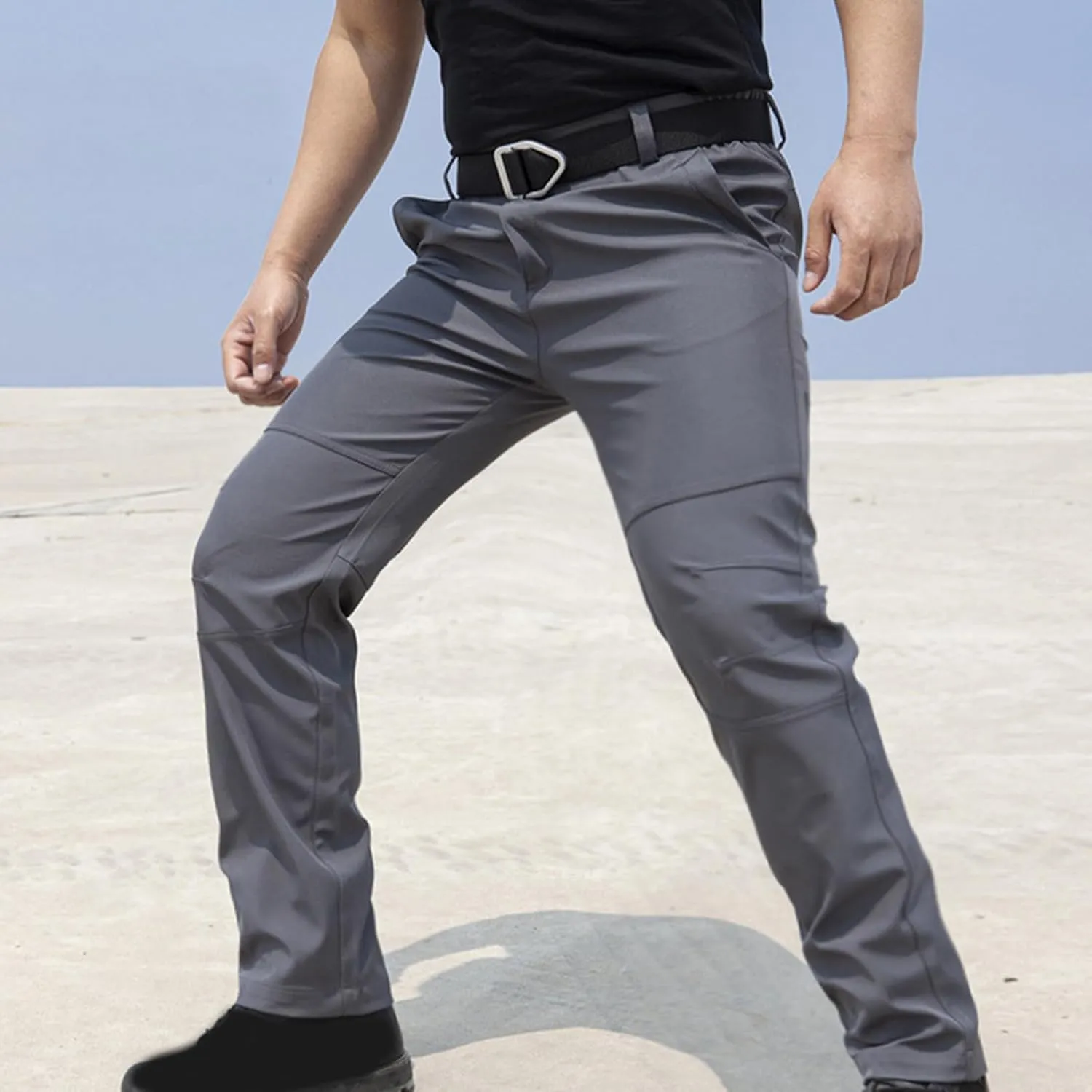 Mens Stretch Waterproof Golf Pants Lightweight Hiking Tactical Work Pants Outdoor Casual Dress Trousers with Pockets