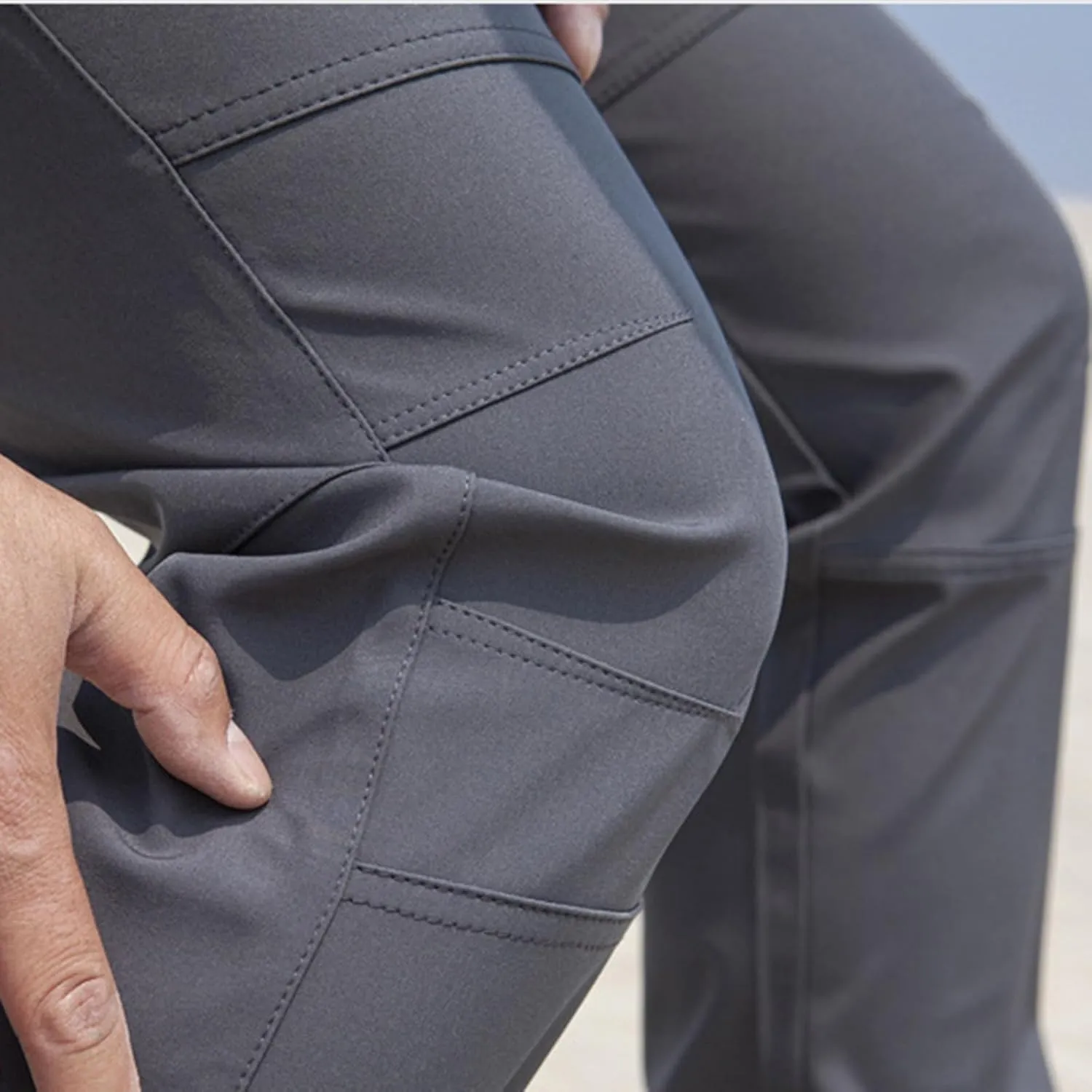 Mens Stretch Waterproof Golf Pants Lightweight Hiking Tactical Work Pants Outdoor Casual Dress Trousers with Pockets