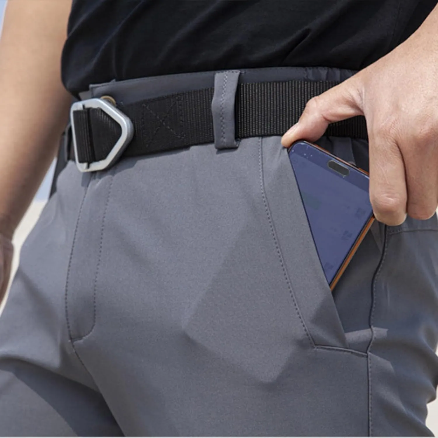 Mens Stretch Waterproof Golf Pants Lightweight Hiking Tactical Work Pants Outdoor Casual Dress Trousers with Pockets