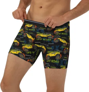 Mens Underwear Boxer Briefs - Soft Breathable Monster Truck1 Men Underwear Boxer Briefs