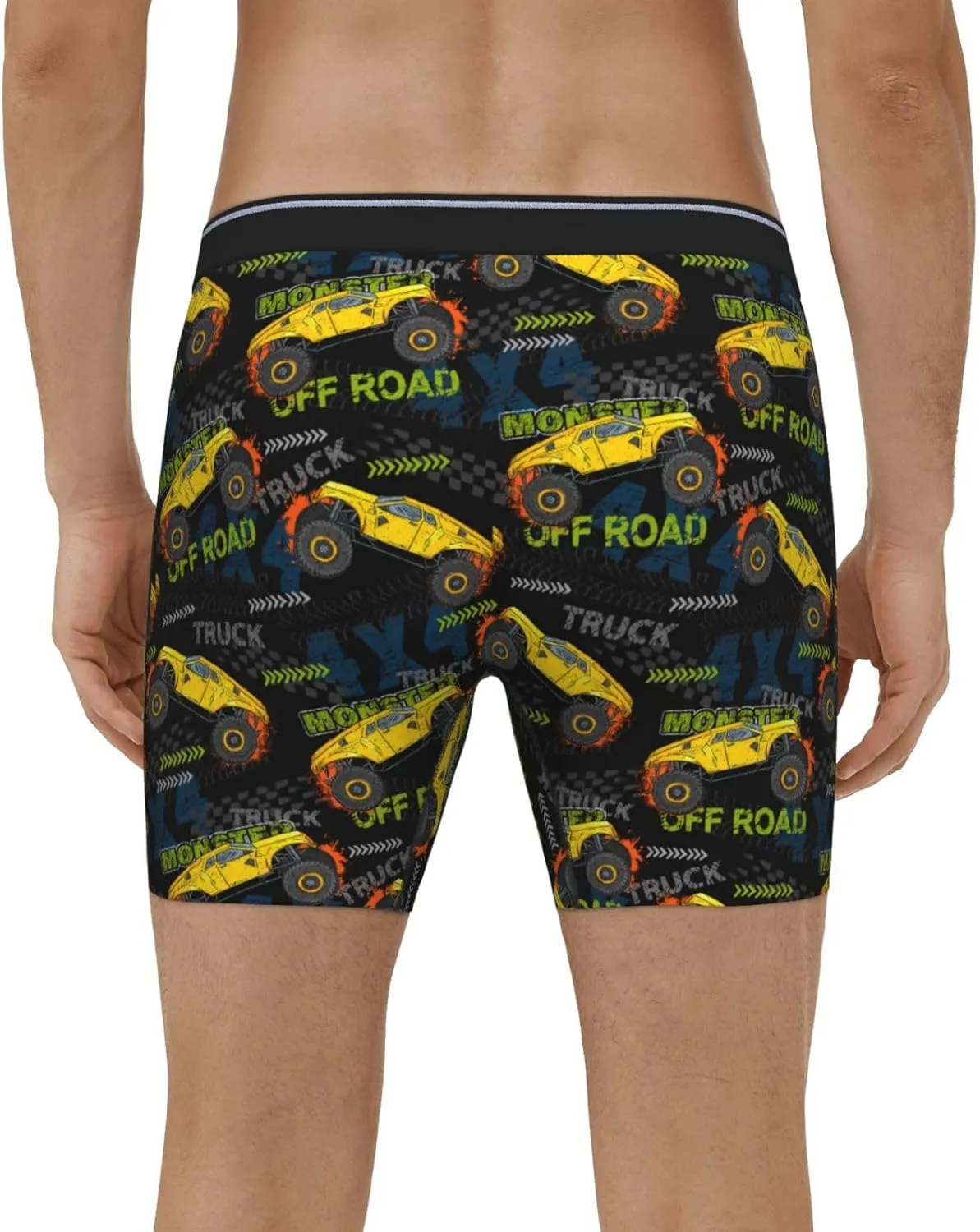 Mens Underwear Boxer Briefs - Soft Breathable Monster Truck1 Men Underwear Boxer Briefs