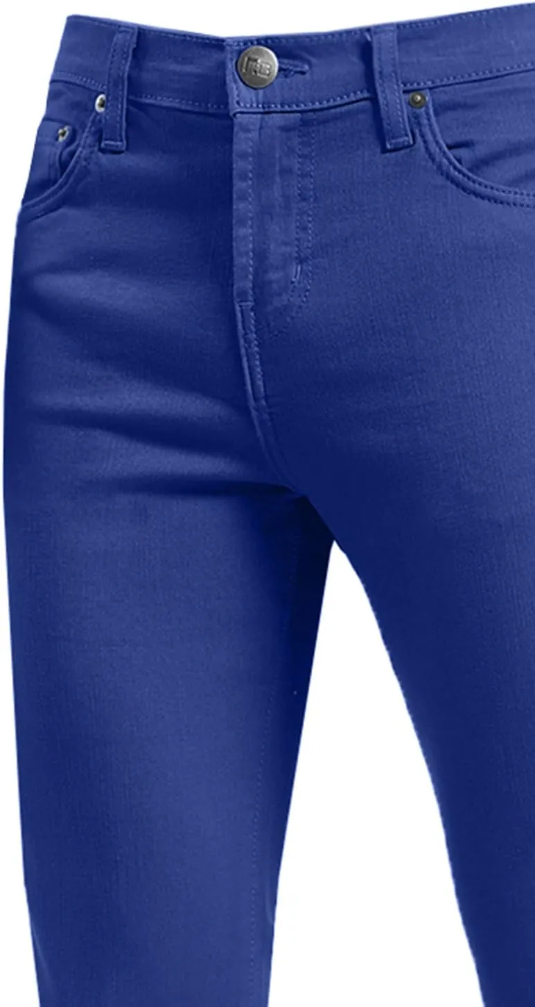NE PEOPLE Mens Basic Classic Solid Color Skinny Fitted Stretch Jeans (26-40)