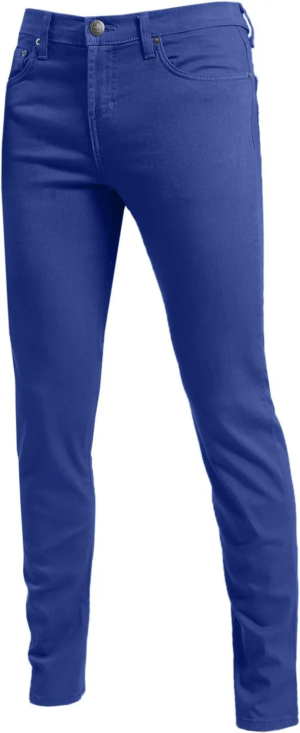 NE PEOPLE Mens Basic Classic Solid Color Skinny Fitted Stretch Jeans (26-40)