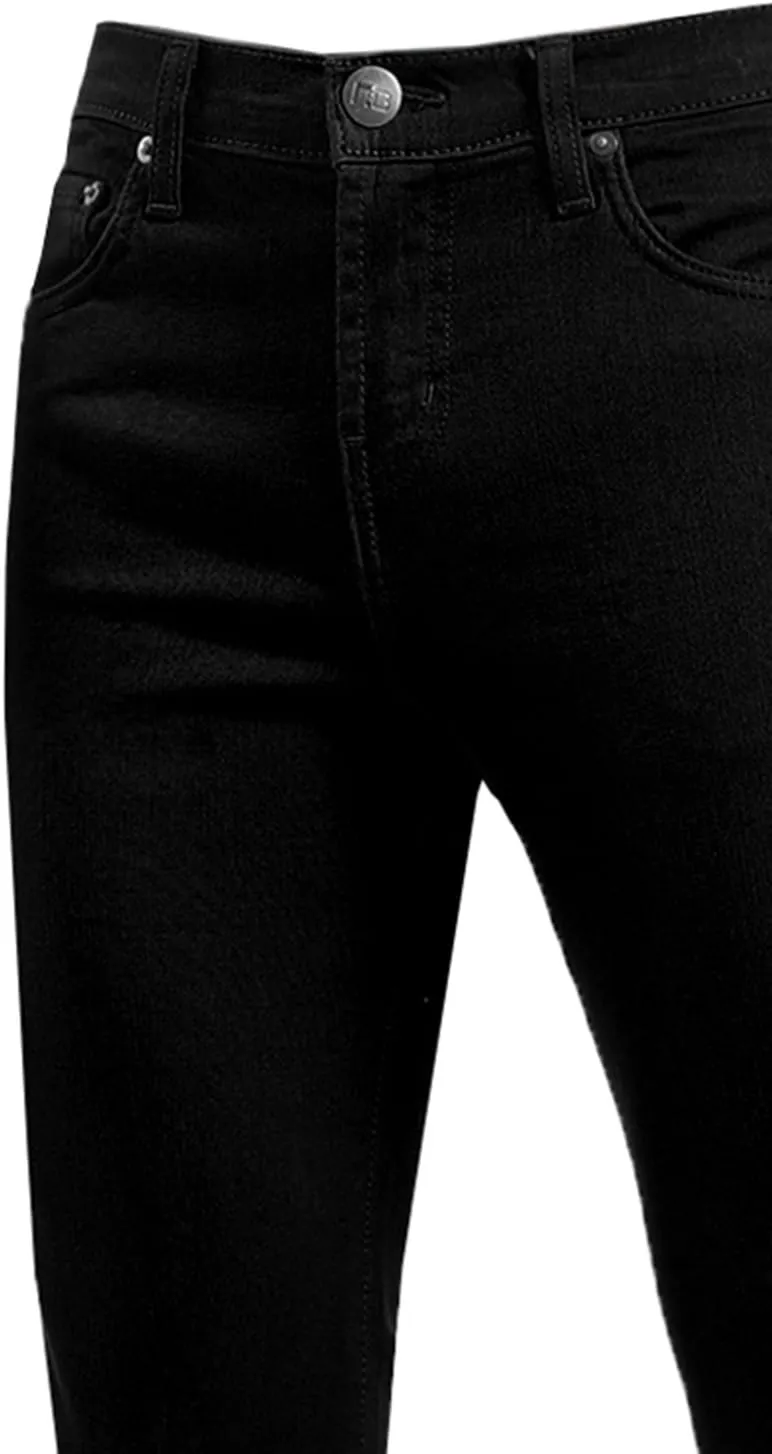 NE PEOPLE Mens Basic Classic Solid Color Skinny Fitted Stretch Jeans (26-40)