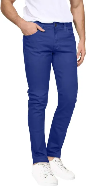 NE PEOPLE Mens Basic Classic Solid Color Skinny Fitted Stretch Jeans (26-40)