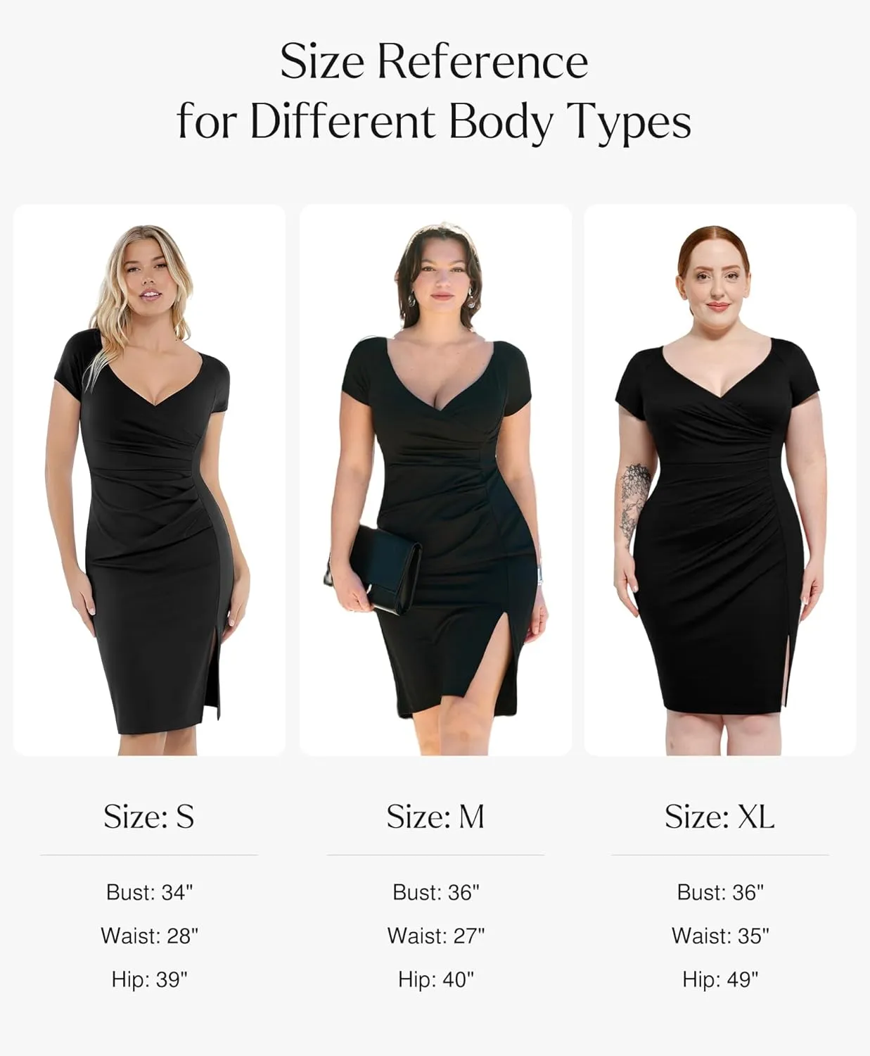 Popilush Womens Shapewear Midi Dress Ruched Bodycon Pencil Dresses Built in Bra Work Wedding Guest Cocktail