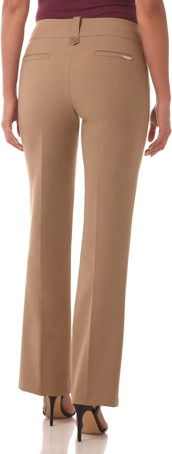 Rekucci Women's Smart Desk to Dinner Stretch Bootcut Pant w/Tummy Control