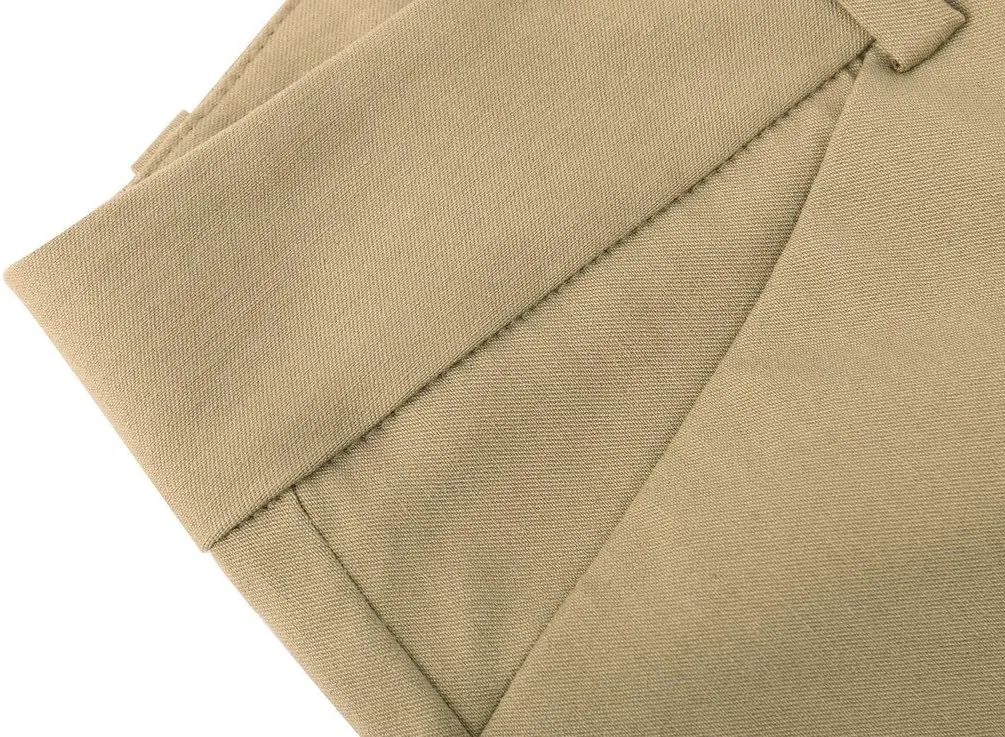 SATINATO Women's Straight Pants Stretch Slim Skinny Solid Trousers Casual Business Office